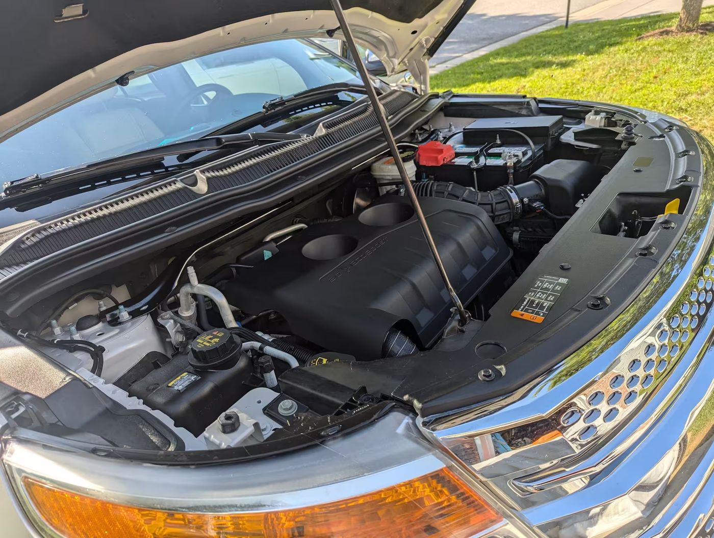 After engine bay detailing