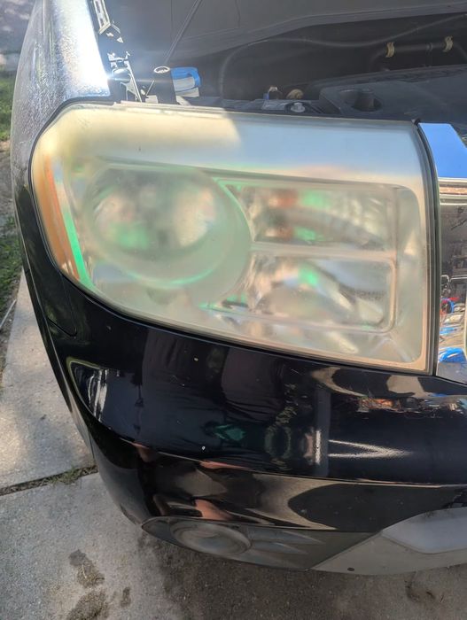 Before headlight restoration, Winston-Salem NC