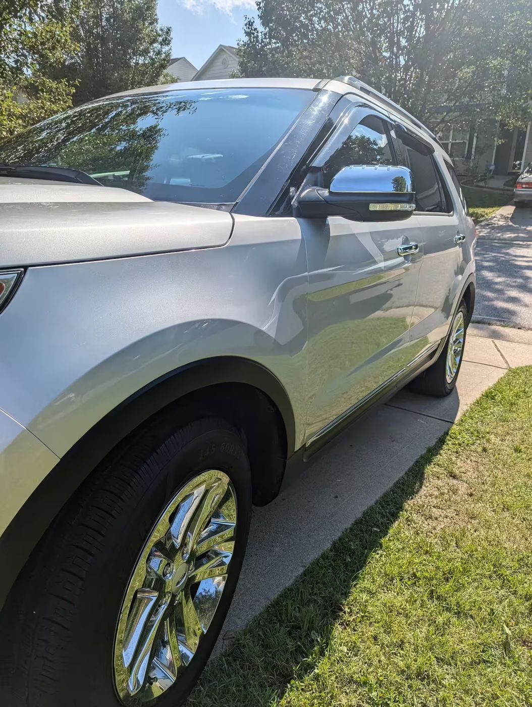Ceramic coating protection and water beading on a freshly coated vehicle in Winston-Salem, NC